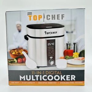 11-in-1 Digital Multicooker - Black and Silver